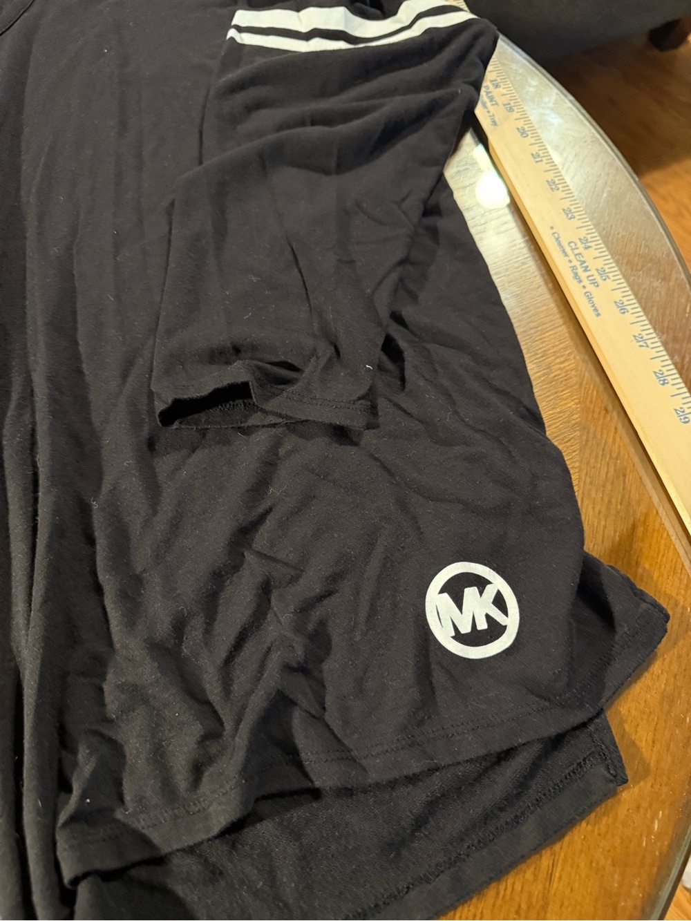 Michael Kors Black Long Sleeve Logo-Trim Pullover - Picture 3 of 4